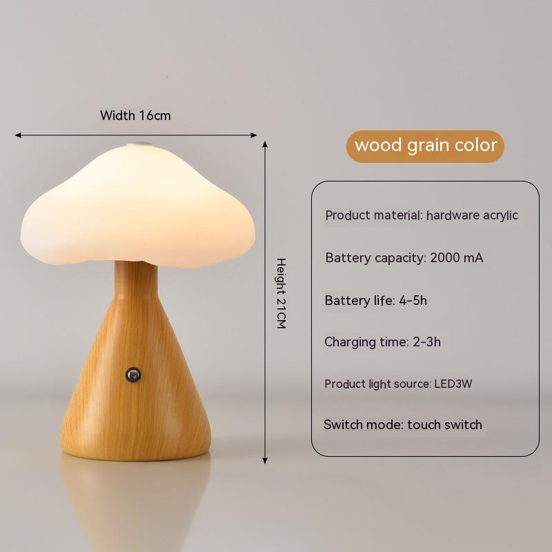 Rechargeable Touch Atmosphere Table Lamp / Red