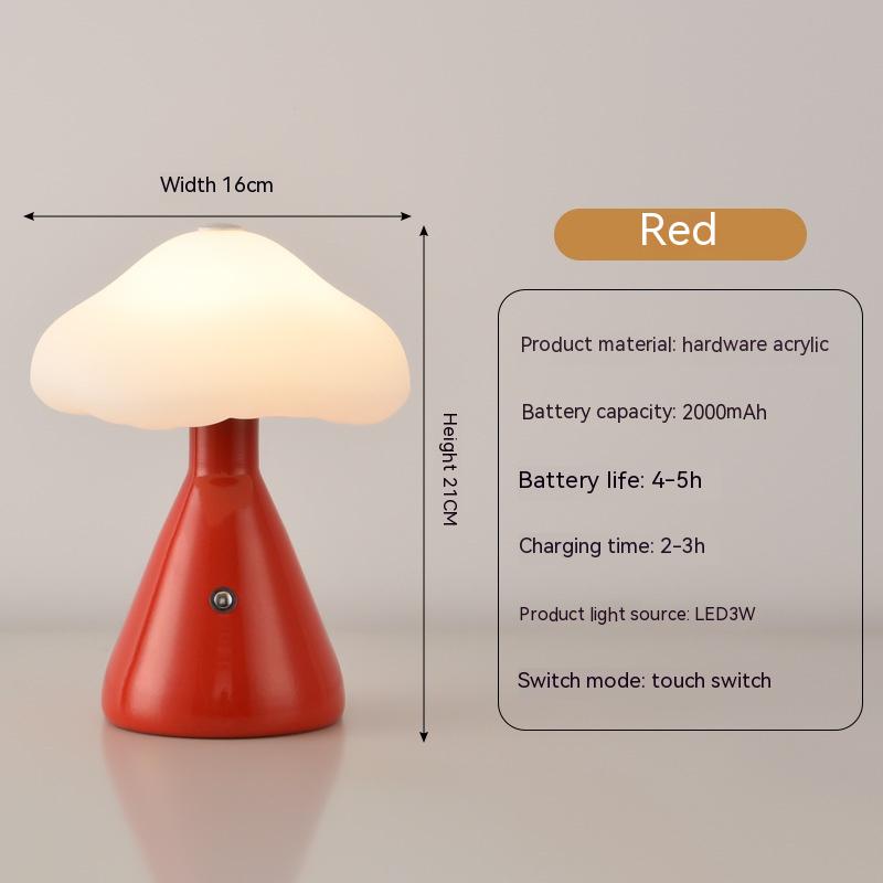 Rechargeable Touch Atmosphere Table Lamp / Gray