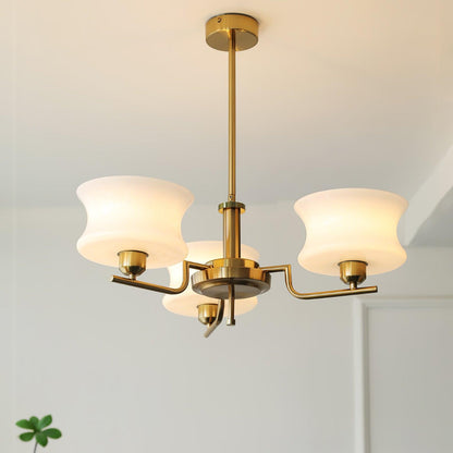Relic Arc Gold Chrome Multi-Light Chandelier