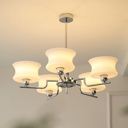 Relic Arc Gold Chrome Multi-Light Chandelier