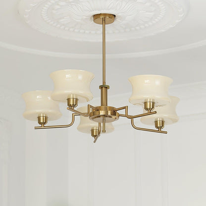 Relic Arc Gold Chrome Multi-Light Chandelier