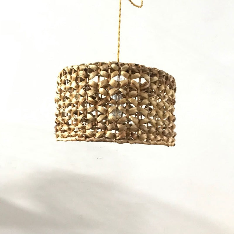 Retro Bamboo Rattan Dining Pendant Light