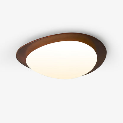 Rhombic Black Orange LED Ceiling Light