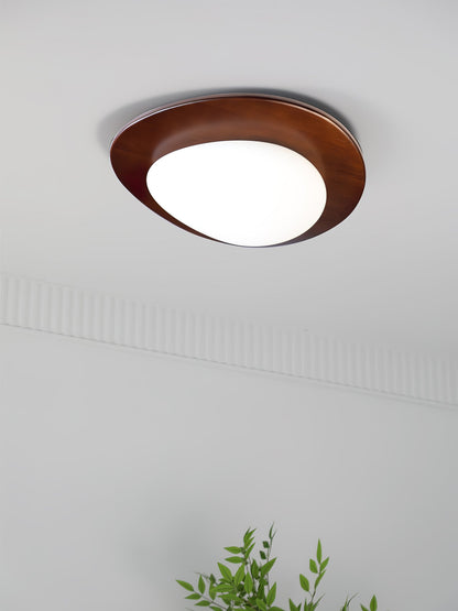Rhombic Black Orange LED Ceiling Light