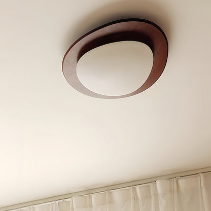Rhombic Black Orange LED Ceiling Light