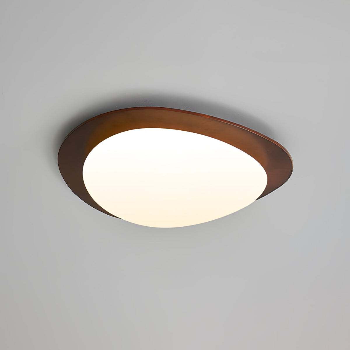 Rhombic Black Orange LED Ceiling Light