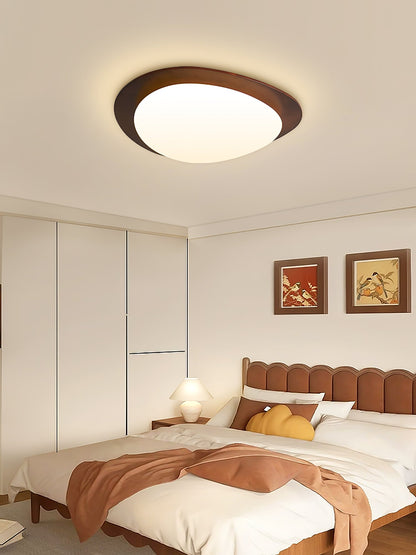 Rhombic Black Orange LED Ceiling Light