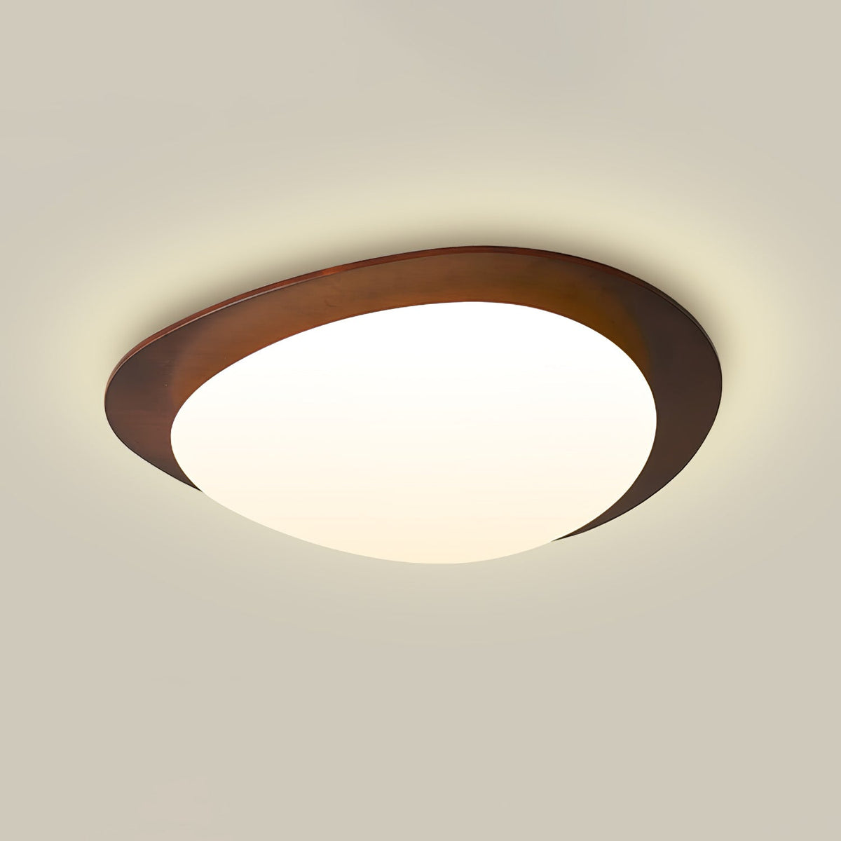 Rhombic Black Orange LED Ceiling Light