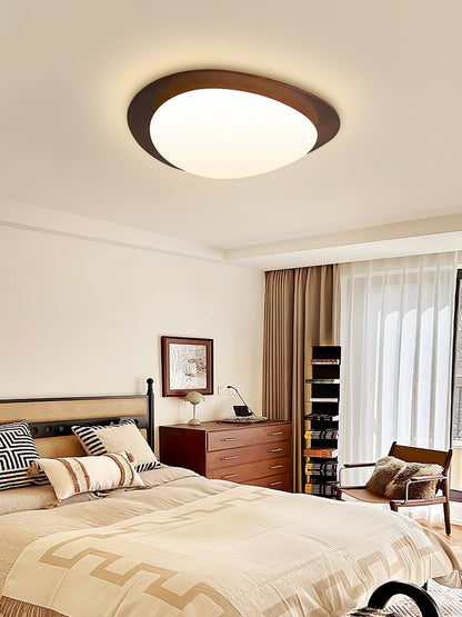 Rhombic Black Orange LED Ceiling Light