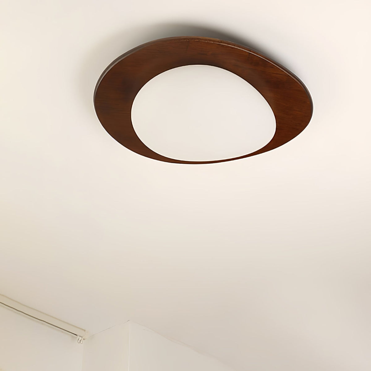 Rhombic Black Orange LED Ceiling Light