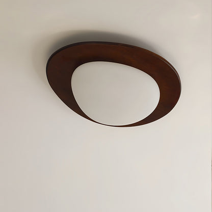 Rhombic Black Orange LED Ceiling Light