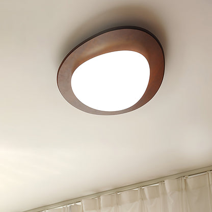Rhombic Black Orange LED Ceiling Light
