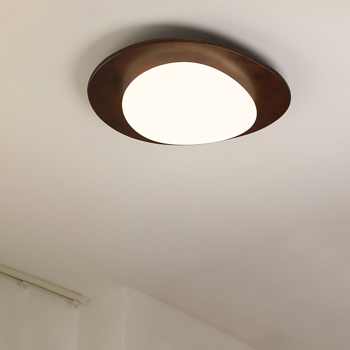 Rhombic Black Orange LED Ceiling Light