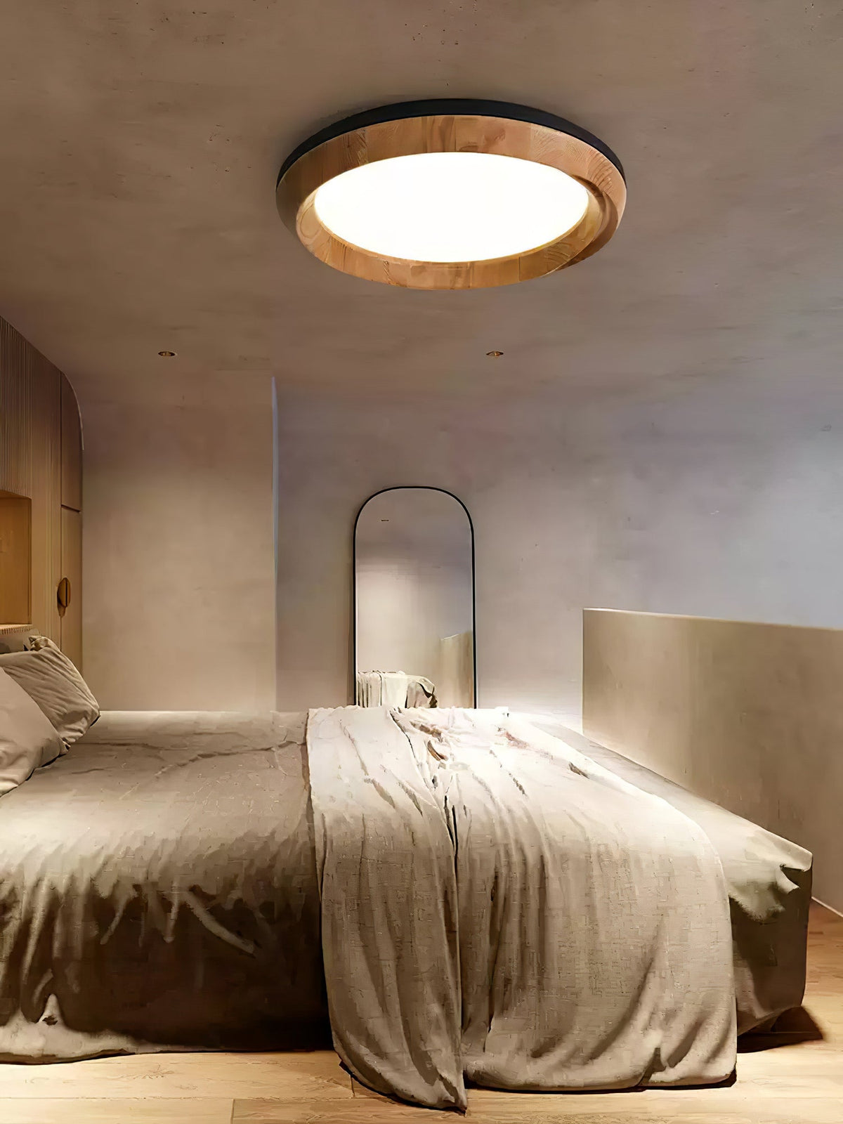 Rillara Wood Acrylic LED Ceiling Light