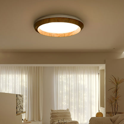 Rillara Wood Acrylic LED Ceiling Light