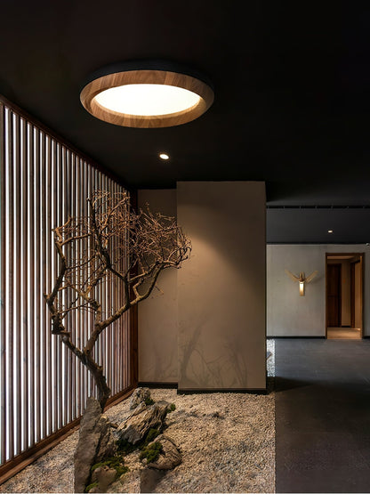 Rillara Wood Acrylic LED Ceiling Light