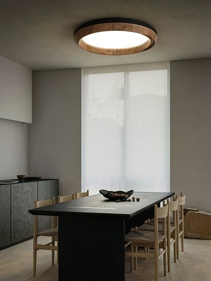 Rillara Wood Acrylic LED Ceiling Light