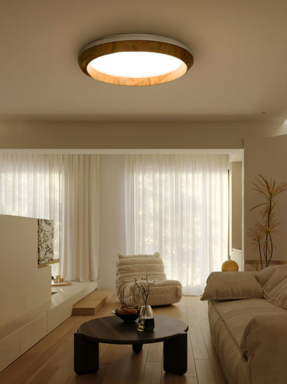 Rillara Wood Acrylic LED Ceiling Light
