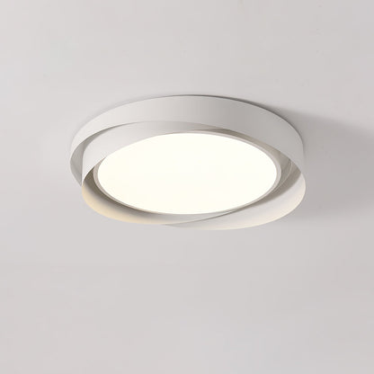 Quinn Ceiling Light ∅ 15.7″ x H 3.5″ / Dia 40cm x H 9cm (Power: ~24W) / White & White / Warm Light Ceiling lamp
