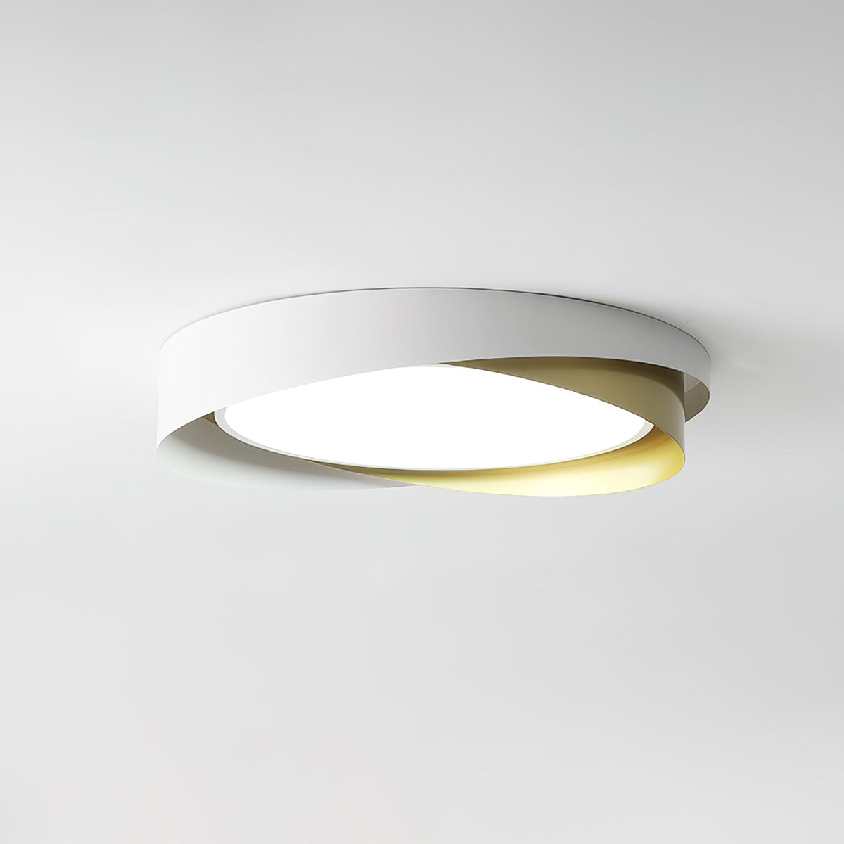 Quinn Ceiling Light ∅ 15.7″ x H 3.5″ / Dia 40cm x H 9cm (Power: ~24W) / Black & Gold / Warm Light Ceiling lamp