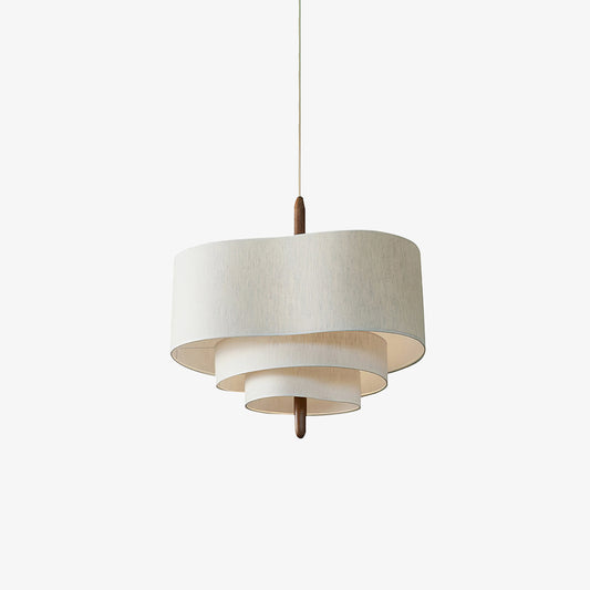 Rippleframe Walnut Linen Pendant