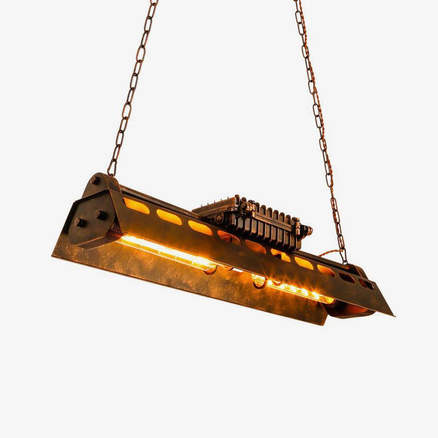 Rivetbox Rust Linear Chandelier