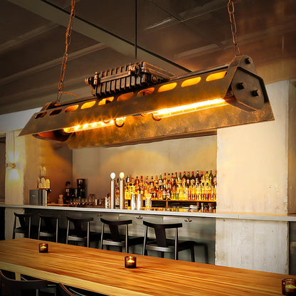 Rivetbox Rust Linear Chandelier