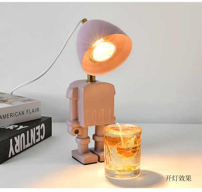 Robot Aromatherapy Wax Warmer Table Lamp / UK / White