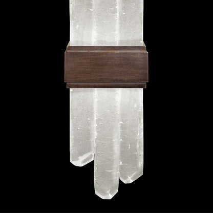 Rockform Glass Spire LED Wall Sconce