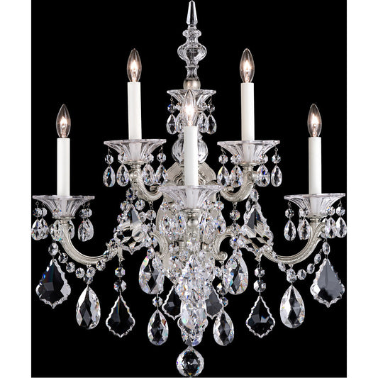 Rococo Garland Heirloom Gold Crystal Wall Sconce