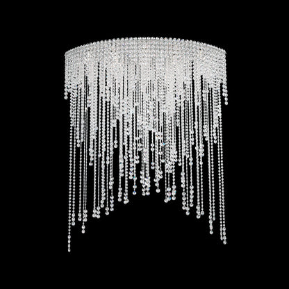 Romantic Crystal Strand Circular Flush Mount