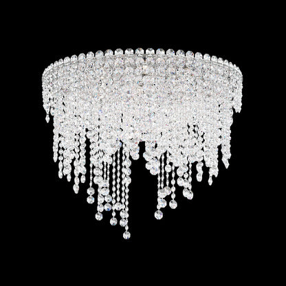 Romantic Strand Clear Optic Crystal Flush Mount