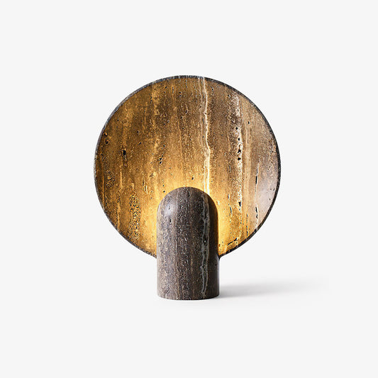 Rondure Brown Travertine Table Lamp