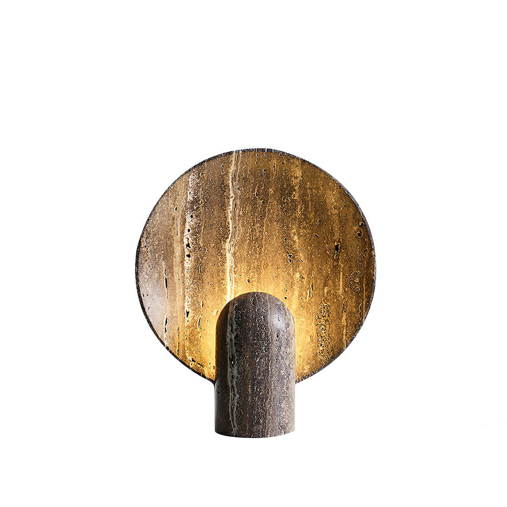 Rondure Brown Travertine Table Lamp