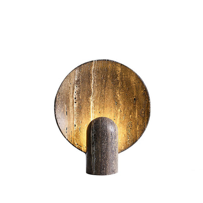 Rondure Brown Travertine Table Lamp