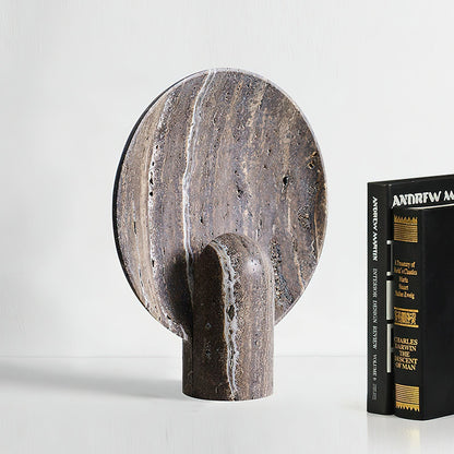 Rondure Brown Travertine Table Lamp