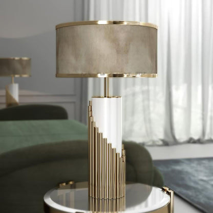 Rostra Gold Marble Champagne Table Lamp