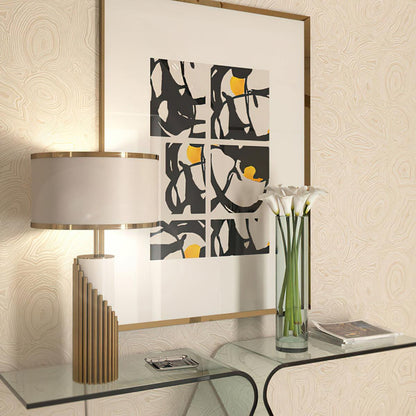 Rostra Gold Marble Champagne Table Lamp