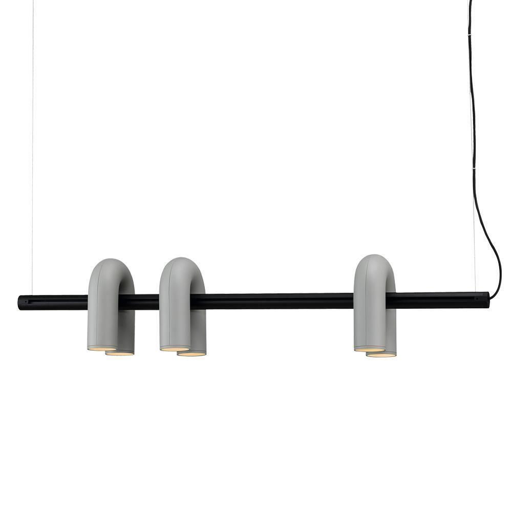 Cirkus Chandelier 3 Heads L 47.2″ x H 9.4″ / L 120cm x H 24cm (Power: ~42W) / Gray / Warm White Chandelier