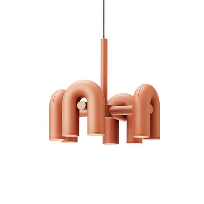Cirkus Chandelier 4 Heads ∅ 23.6″ x H 14.8″ / Dia 60cm x H 37.5cm (Power: ~56W) / Orange / Warm White Chandelier