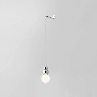 Ball Series Wall Light ∅ 3.9″ x H 6.81″ / Dia 10cm x H 17.3cm / Chrome / Suspension Rod Wall lamp