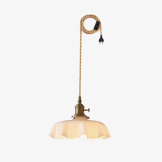 Ruchera Brass Glass Swag Pendant