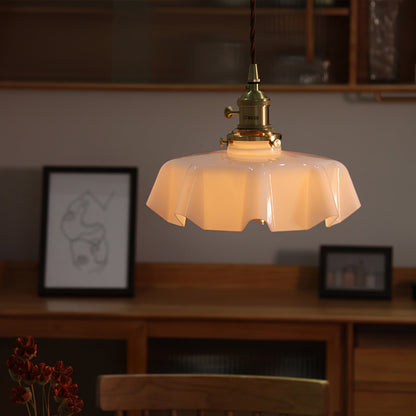 Ruchera Brass Glass Swag Pendant