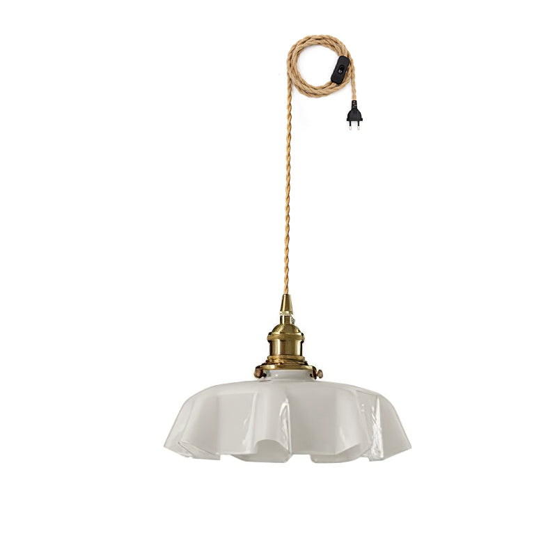 Ruchera Brass Glass Swag Pendant