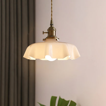 Ruchera Brass Glass Swag Pendant