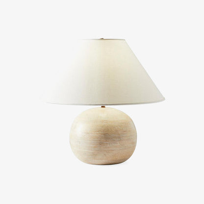 Sandy Grain Wood Beige Table Lamp