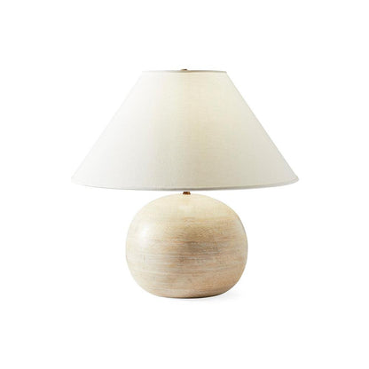 Sandy Grain Wood Beige Table Lamp