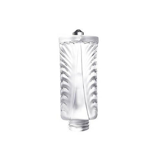 Satin Palm Clear Crystal Wall Sconce