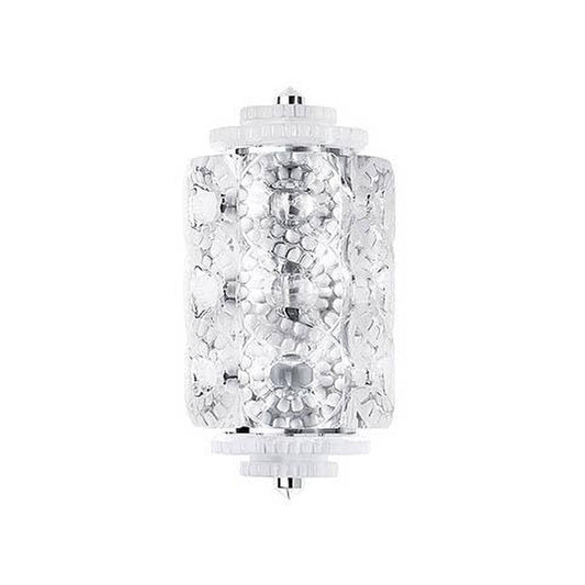 Satin Volute Clear Crystal French Wall Sconce