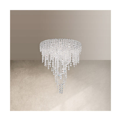 Scoreline Clear Optic Crystal Strand Flush Mount